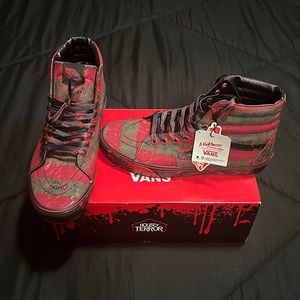 Vans Sk8-Hi  A Nightmare On Elm Street  Freddy Krueger size 10.5
